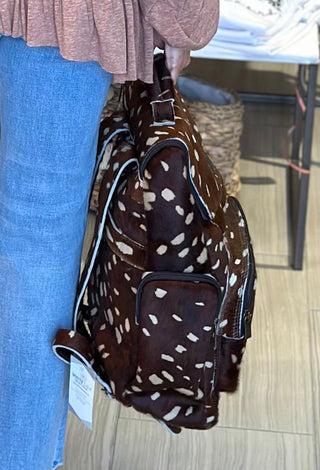 Authentic Hide On Leather Back Pack - White Lily Boutique