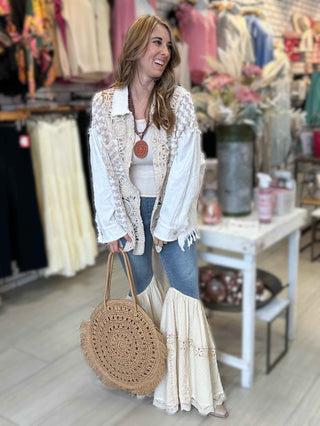 Hand Woven Lined Basket Tote Bags