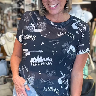 Nashville Nights Top - White Lily Boutique