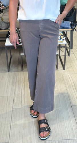 Stretch Twill Cropped Wide Leg Pant by Spanx