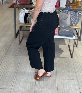 QT Premium Stretch Denim Straight Leg in Black