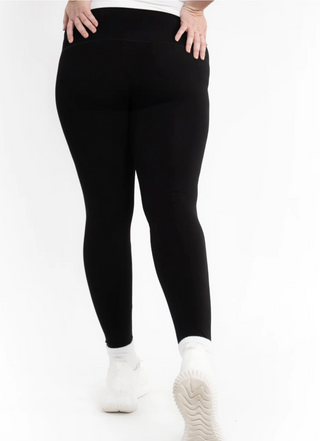 High Waisted Curvy Plus Legging - White Lily Boutique