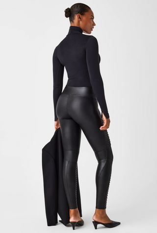 Faux Leather Moto Legging