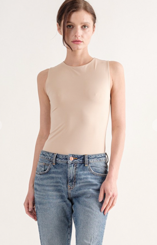 Basic Crew Neck Bodysuit - White Lily Boutique