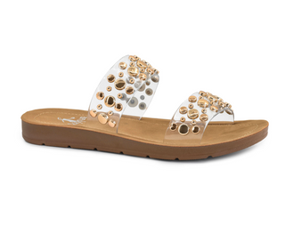 Double Take Clear Sandal Shoe by Corkys - White Lily Boutique