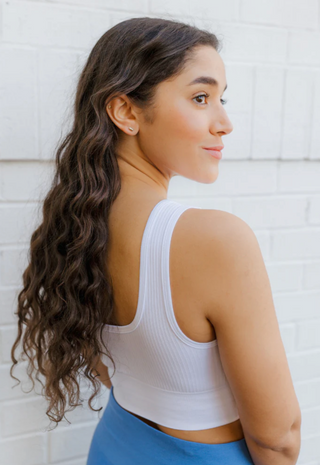 Ribbed Seamless Padded Bra by Elietian - White Lily Boutique