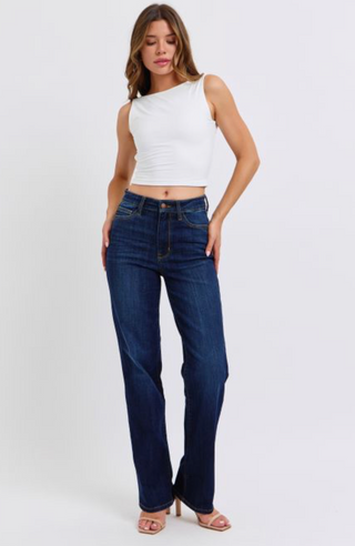 Judy Blue High Waist Straight Leg Denim Jean