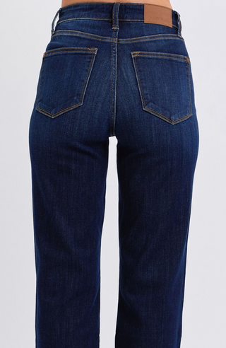 High Waist Straight Leg Denim Jean by Judy Blue - White Lily Boutique