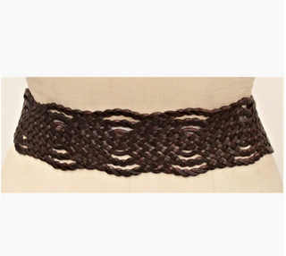 BAH03 Moroccan Leather Belt - White Lily Boutique