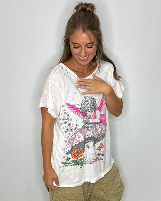 Moon Dance Artisan Cotton Tee - Travel About | Jaded Gypsy Luxury