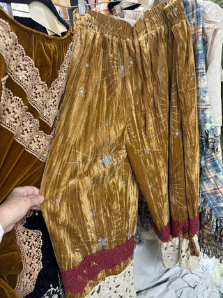 Mustard Velvet Bloomers with Stars | Jaded Gypsy
