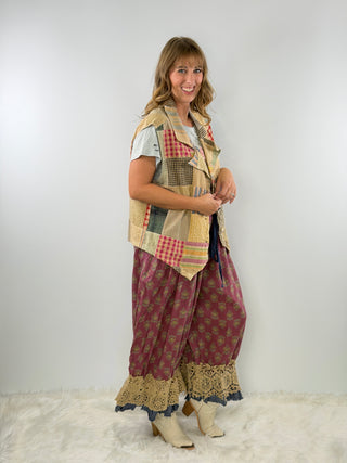 Jaded Gypsy Midnight Wander Patchwork Vest