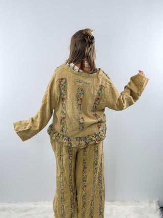 Jaded Gypsy HONEYCOMB Pants in Tan