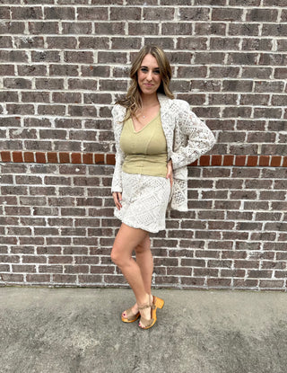 Miss Me Boho Kisses Shorts - White Lily Boutique
