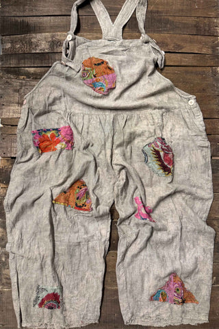 Jaded Gypsy Open Road Artisanal Cotton Overalls