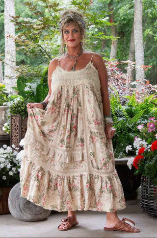 Jaded Gypsy Heirloom Garden Cotton Lace Maxi Dress
