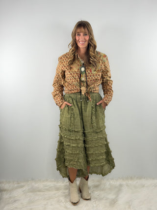 Jaded Gypsy Serene Sands Pants in Olive