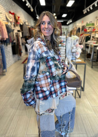 Reversible Flannel Top Jacket Designer Handcrafted in USA