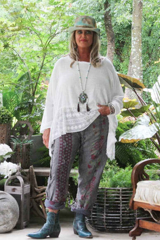Jaded Gypsy Garden Wander Artisanal Relaxed Pants