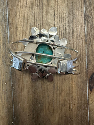 Rare Bird Turquoise Navajo Cuff Bracelet