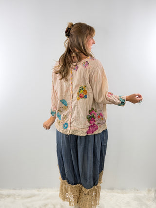 Jaded Gypsy Gilded Bloom Top - Flutter