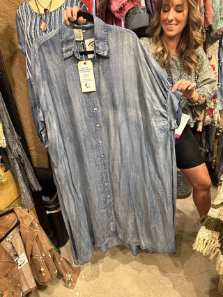 Morning Meadow Dress -  Chambray by Jaded Gypsy SEPT 30