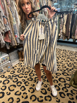 Jaded Gypsy Earthsong Harem Pants - Chambray Stripe