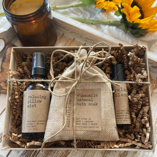 Christmas Gift Set – Pillow Mist, Relax Roller & Oatmeal