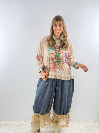 Jaded Gypsy Gilded Bloom Top - Flutter