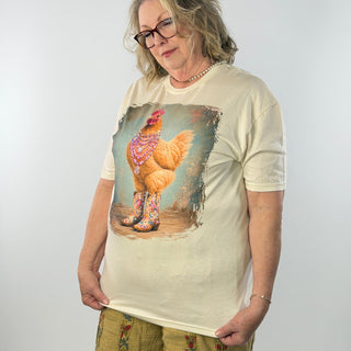 Fancy Chicken Jeweled Graphic Tee