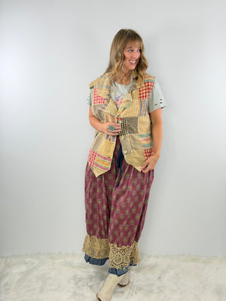 Jaded Gypsy Midnight Wander Patchwork Vest