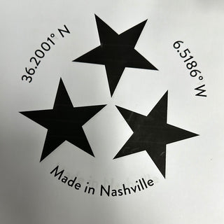 Made in Nashville Three Star Graphic Tee - White Lily Boutique