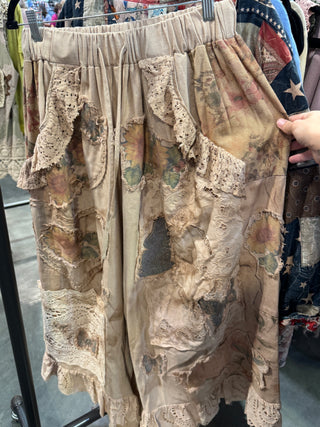 Floral Meadows Exclusive Cotton Crochet Pants | House of Jaded Gypsy