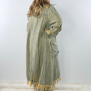 Jaded Gypsy Lined Up Duster - Stripe