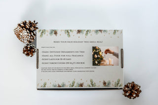 Holiday Tree Diffuser Set – Christmas Pine Ornament Scent