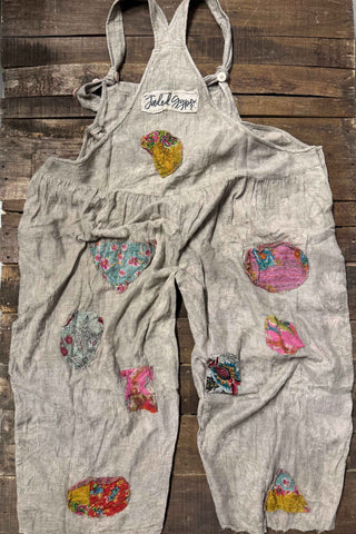 Jaded Gypsy Open Road Artisanal Cotton Overalls