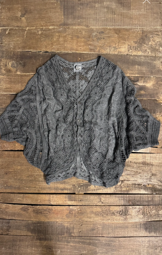Jaded Gypsy Golden Melody Top Charcoal