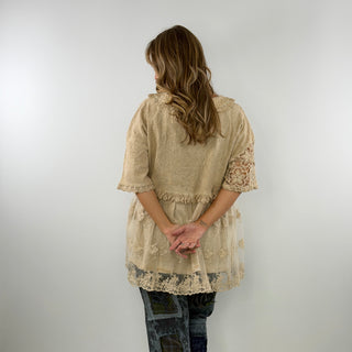 Trellis Dreams Top - Oatmeal by Jaded Gypsy