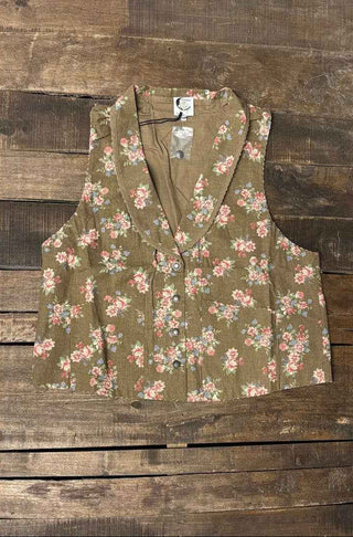 Spellbound Heirloom Vest – Chocolate Floral by Jaded Gypsy