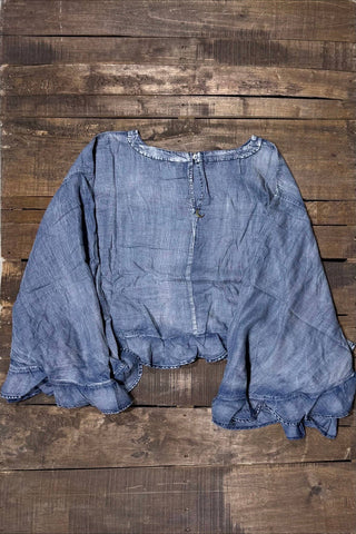 Jaded Gypsy Blooming Grace Top - Chambray