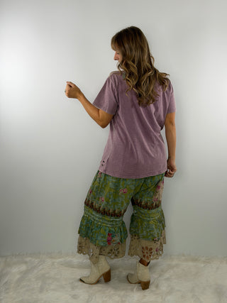 Jaded Gypsy Soft Journey Tee - Royal Feathers