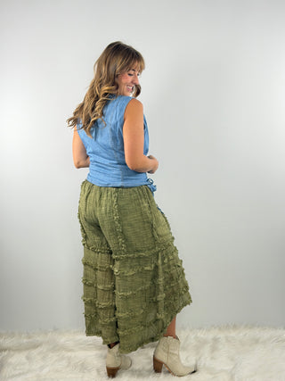 Jaded Gypsy Serene Sands Pants in Olive