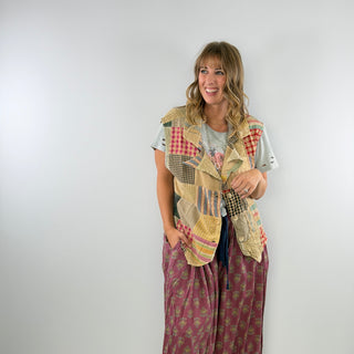 Jaded Gypsy Midnight Wander Patchwork Vest