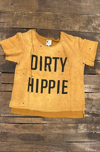 Dirty Hippie Tee, Vintage Mustard | Jaded Gypsy