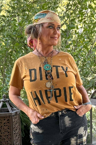 Dirty Hippie Tee, Vintage Mustard | Jaded Gypsy