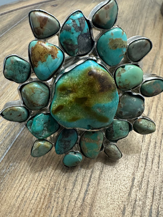 Rare Bird Turquoise Navajo Cuff Bracelet