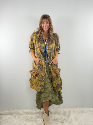 Jaded Gypsy Painted Petals Duster