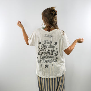 Jaded Gypsy Weathered and Worn Tee - Superstar