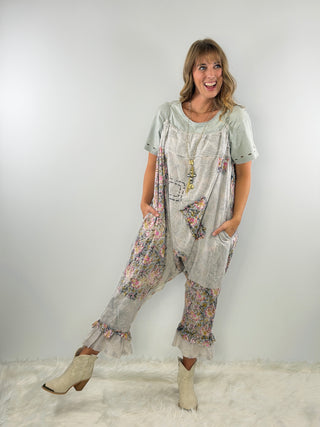 Sunlit Meadow Artisanal Patchwork Romper by Jaded Gypsy