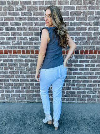 All the Pretty Girls Ribbed Knit Tank Top